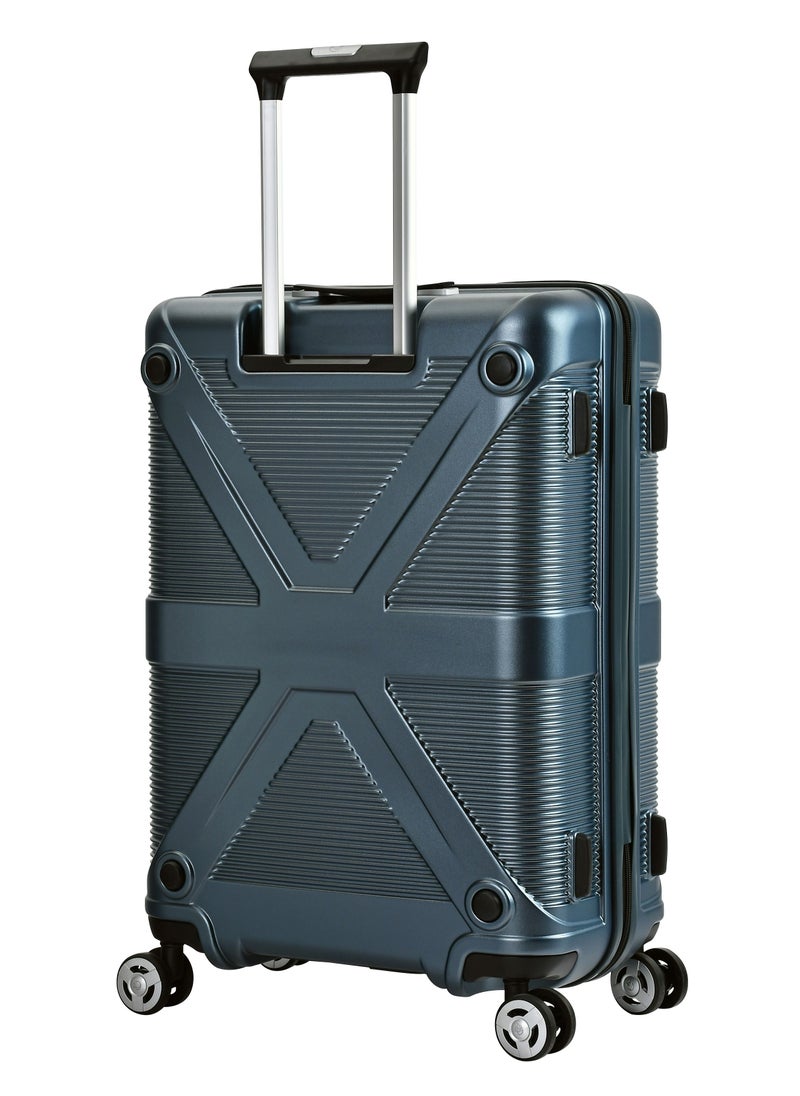 eminent - Hard Case Travel Bag Large Luggage Trolley Polycarbonate Lightweight Suitcase 4 Quiet Double Spinner Wheels With TSA Lock KJ97 Graphite - Image 1