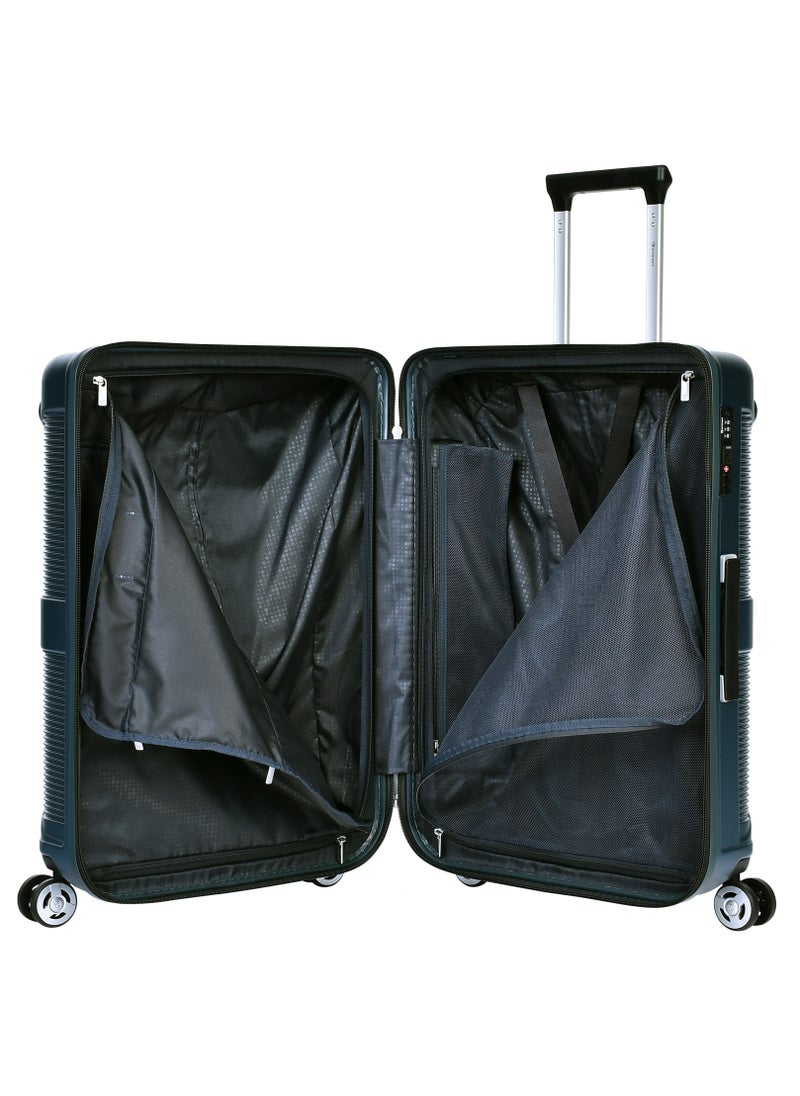 eminent - Hard Case Travel Bag Large Luggage Trolley Polycarbonate Lightweight Suitcase 4 Quiet Double Spinner Wheels With TSA Lock KJ97 Graphite - Image 1