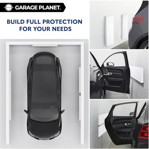 Garage Planet M2 Garage Wall Protector Car Door Wall Protector, Tool-Free, Designed in Australia (White, 4 Pack) - Image 3
