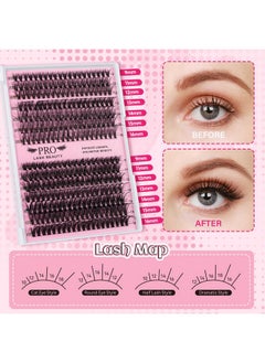 Lash Clusters Kit 280 Pcs Cluster Lashes 30D+40D Lash Extension Kit With Lash Bond And Seal Waterproof Lash Applicator Individual Lashes Apply At Home(30D+40D-9-16Mix Kit) - pzsku/Z7747E01A32BDAFC81FD8Z/45/_/1733729890/ff980a65-b3de-4cd8-97bb-7fd259ca2a30