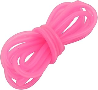 uxcell uxcell 3mm x 5mm High Temp Resistant Silicone Rubber Tube Hose Pipe Pink 2 Meters Long - Image 1