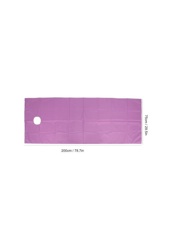 2Pcs Beauty Salon Bed Sheets - SPA Massage Table Bed Cover Waterproof Massage Table Cover Sheet Breathable Resistant Bed Pads with Face Breath Hole Soft SPA Table Bed Cover Sheet(01)  - Image 2