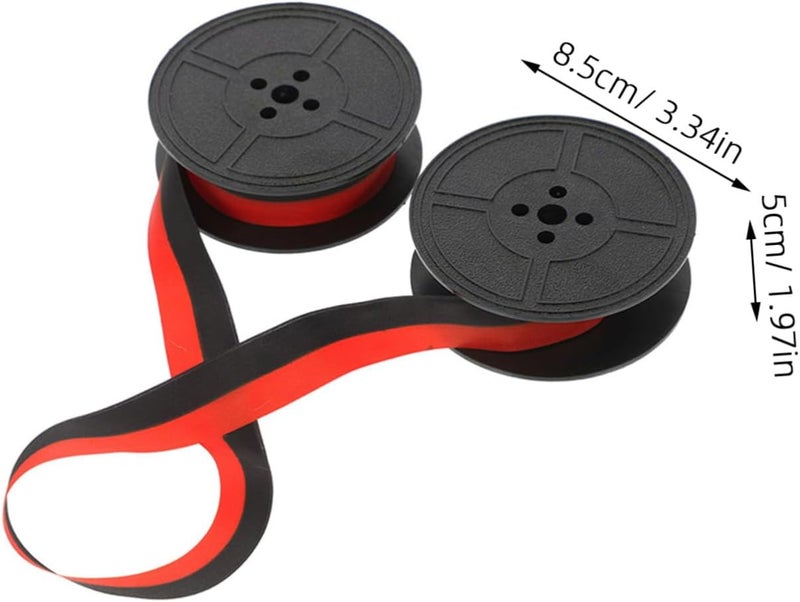 2Sets Typewriter Ribbon Compatible Replacement Ink Ribbons for Vintage Typewriters Strong Absorption Spool Design Fit for Models - Image 2