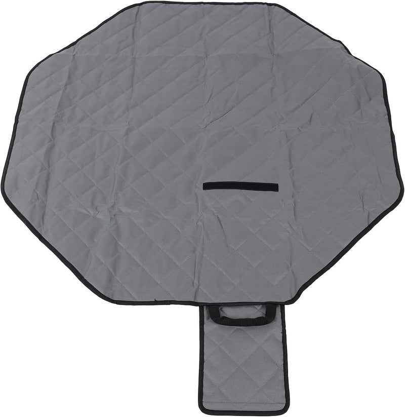 Pwshymi Dog Pee Pad Large Leakproof Training Mat for Cage Floor Bed, Comfortable Soft Pet Training Mat for Puppy Playpen Sofa Gray 47.6x40.6 Inches - Image 2