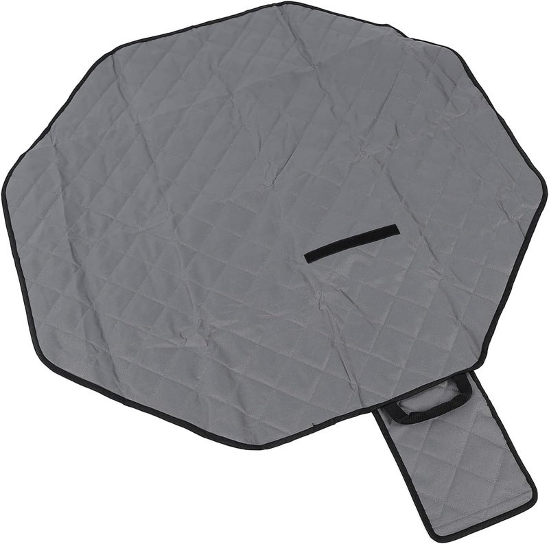 Pwshymi Dog Pee Pad Large Leakproof Training Mat for Cage Floor Bed, Comfortable Soft Pet Training Mat for Puppy Playpen Sofa Gray 47.6x40.6 Inches - Image 1