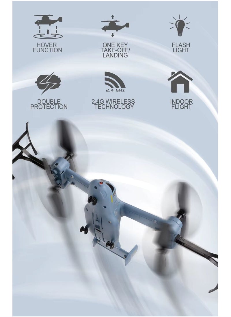 SYMA V22 One-Key Takeoff RC Helicopter Toy with Fixed Altitude, Stunt Capabilities, Durable Metal & Plastic Design, Remote Control for Indoor & Outdoor Use, Ideal Gift for Ages 8+  - Image 5