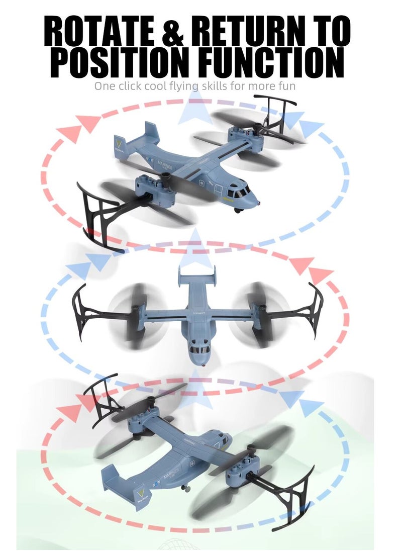 SYMA - V22 One-Key Takeoff RC Helicopter Toy with Fixed Altitude, Stunt Capabilities, Durable Metal & Plastic Design, Remote Control for Indoor & Outdoor Use, Ideal Gift for Ages 8+ - Image 1