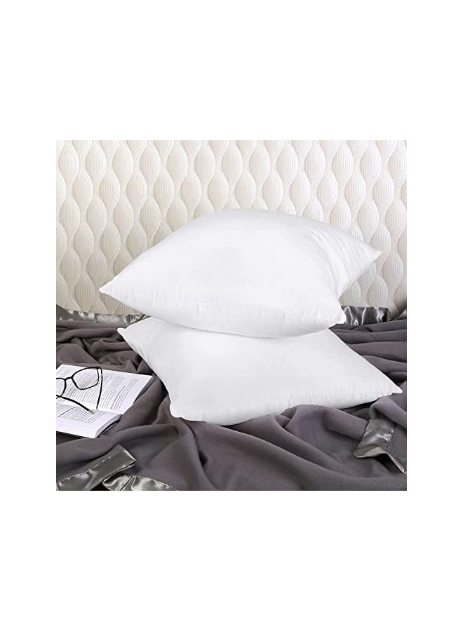 DEEP SLEEP Every Night Sleep Luxury Cushion Filler, Decorative Pillow Inserts (Pack of 2, White) - Square Indoor Bed and Couch Pillows - Hollowfibre Cushion Fillers (single, 40 x 40 cm) - Image 4