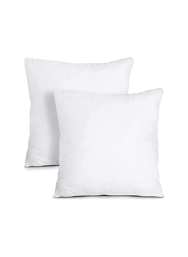 DEEP SLEEP Every Night Sleep Luxury Cushion Filler, Decorative Pillow Inserts (Pack of 2, White) - Square Indoor Bed and Couch Pillows - Hollowfibre Cushion Fillers (single, 40 x 40 cm) - Image 3