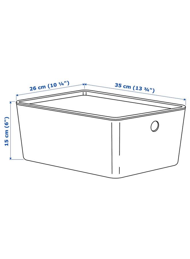 erorex Box With Lid, Light Grey, 26X35X15 Cm - Image 5