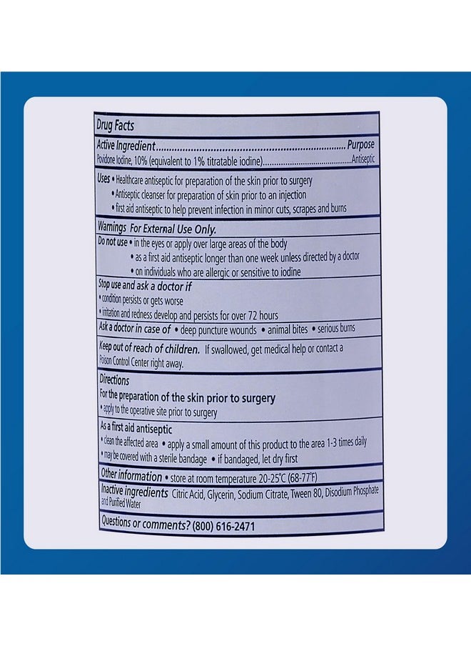 MAJOR Major 10% Povidone-Iodine Liquid Topical Solution, USP - Topical Antiseptic for Cuts, Scrapes, Burns, and Minor Skin Wounds - 8 Fl. Oz.  - Image 5
