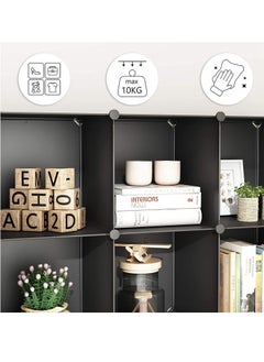 XiuWoo 10 Cube Storage Organizer Wardrobe Portable Wardrobe Combination Armoire Modular Cabinet for Space Saving  - Image 3