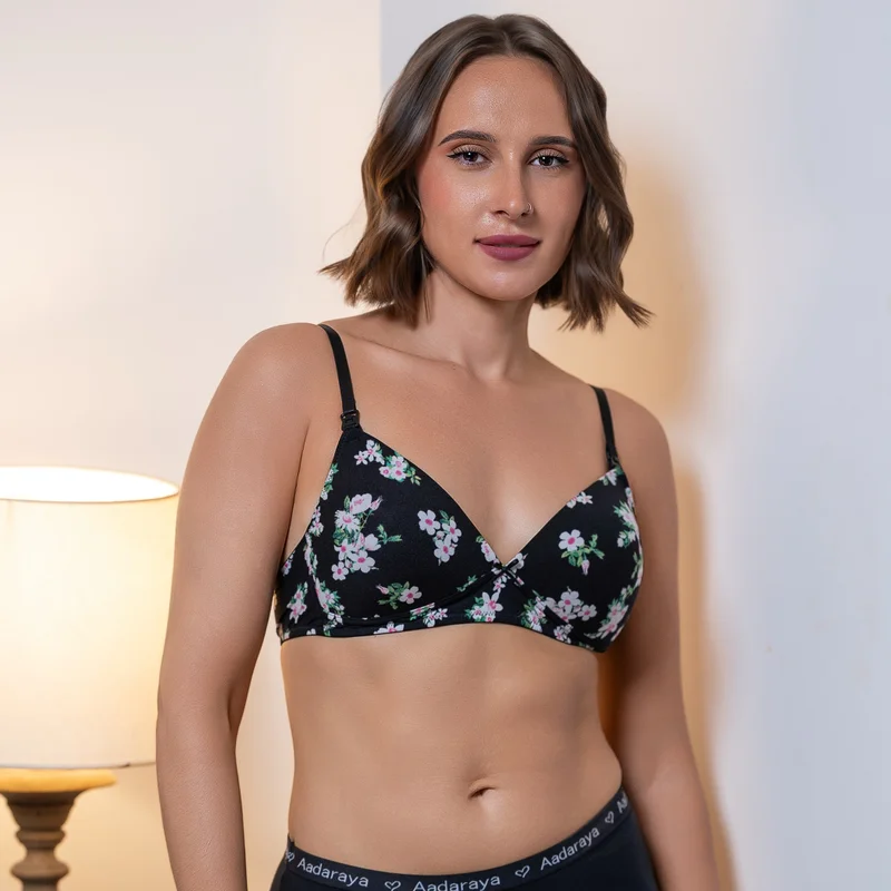 Aadaraya Aadaraya Non-Padded Nursing Bra Wired