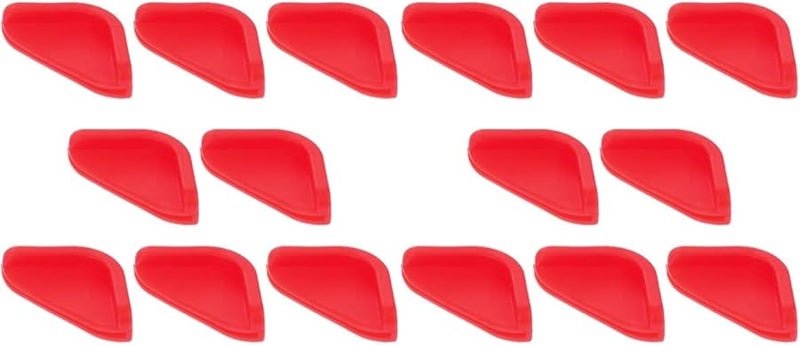 Red Silicone Defrosting Board Corner Protectors 16 Pcs Anti Slip Thawing Covers 1 96 X 0 98 Inch - Image 1