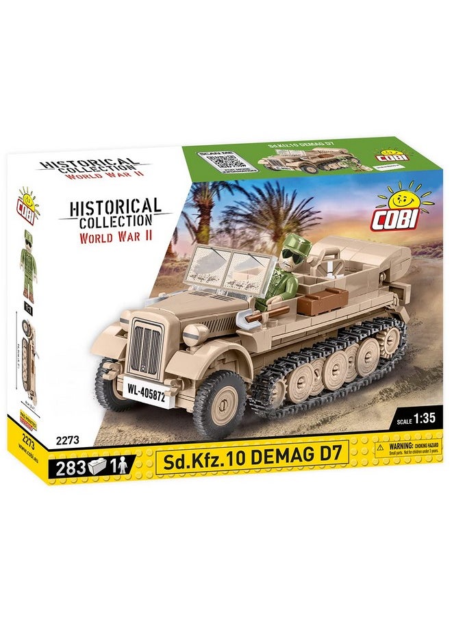 COBI Cobi toys 283 Pcs Hc WWII /2273/ Sd.Kfz.10 Demag D7  - Image 2