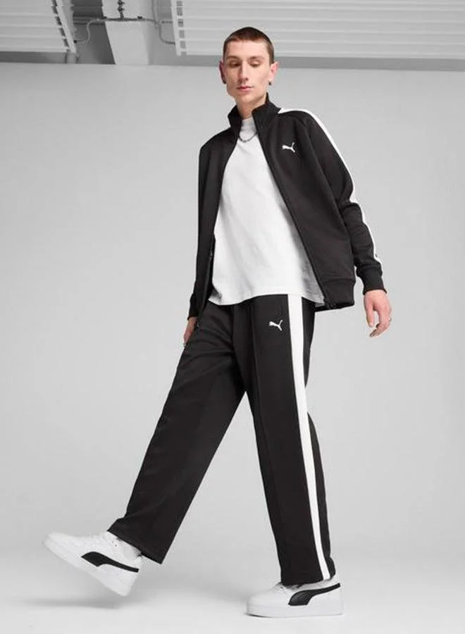 PUMA black and white T7 Always On Relaxed Sweatpants for Men | Best Price UAE