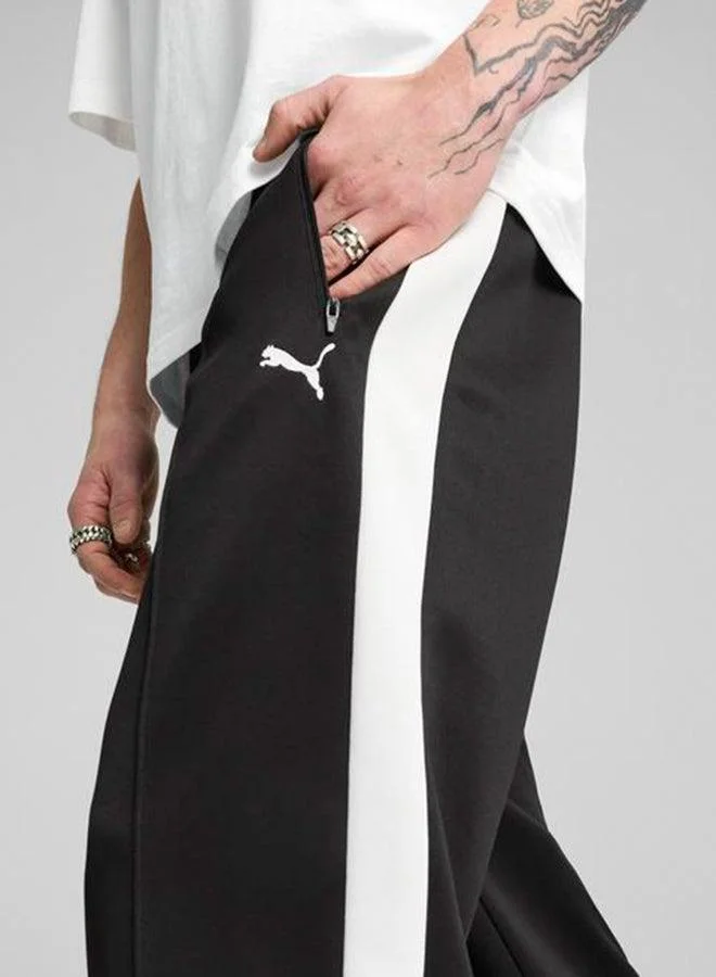 PUMA black and white T7 Always On Relaxed Sweatpants for Men | Best Price UAE