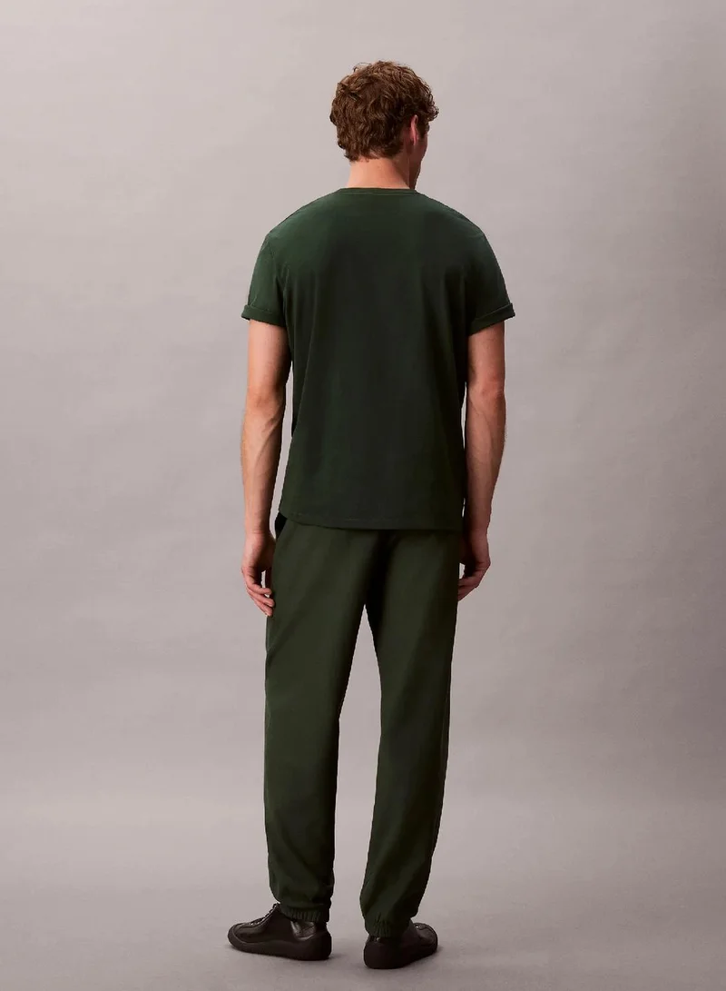 Calvin Klein Jeans Sycamore Cotton Terry Monogram Joggers for Men | Best Price UAE