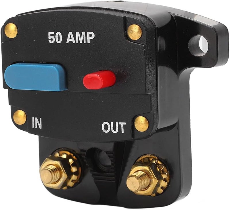 قاطع الدائرة Astibym 50A لإعادة التعيين اليدوي لأنظمة السلامة في السيارات والقوارب والشاحنات ومحولات الصوت - Image 3