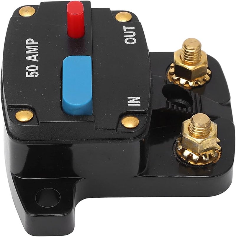 قاطع الدائرة Astibym 50A لإعادة التعيين اليدوي لأنظمة السلامة في السيارات والقوارب والشاحنات ومحولات الصوت - Image 4