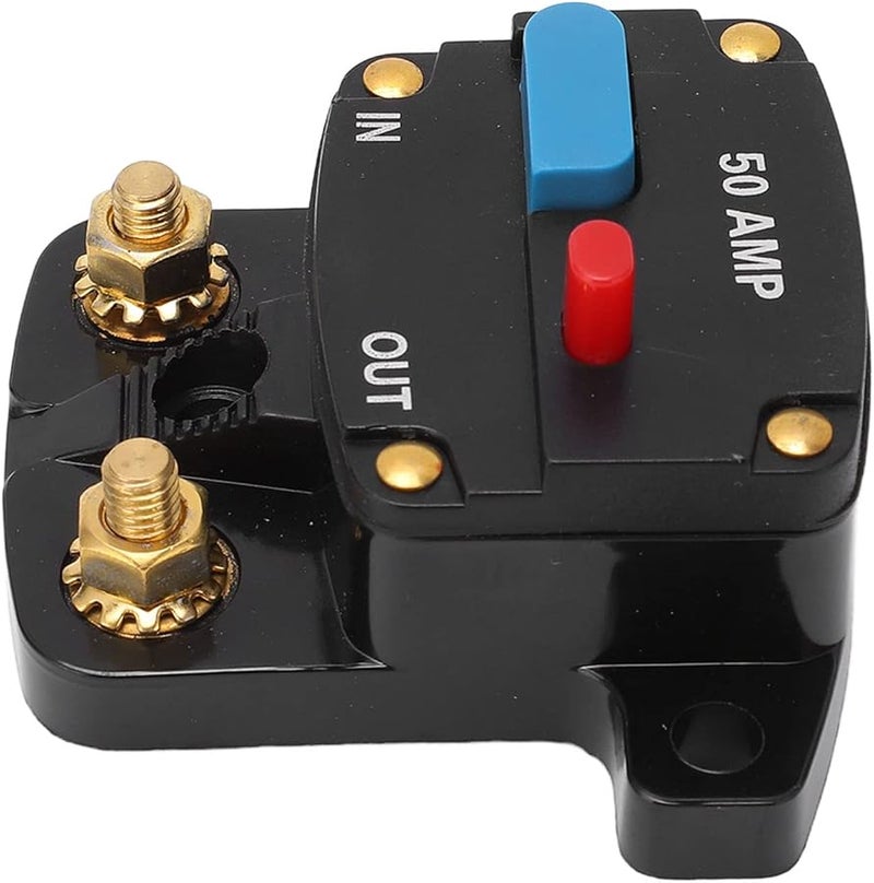 قاطع الدائرة Astibym 50A لإعادة التعيين اليدوي لأنظمة السلامة في السيارات والقوارب والشاحنات ومحولات الصوت - Image 5