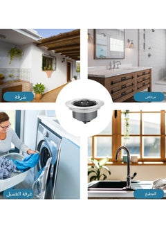 General Sink Elastic Core Scratch-Resistant Sink Filter Stainless Steel Sink Drain Strainer Easy Filtration Rustproof Design 1pc  - Image 5