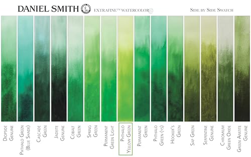 Daniel Smith Extra Fine Watercolor Paint, 15ml Tube, Phthalo Yellow Green, 284600124, 0.5 Fl Oz (Pack of 1) - Image 4