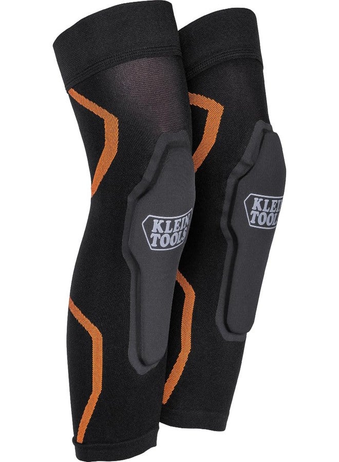 Klein Tools 60623 Knee Pad Compression Sleeve, Knee Support for Construction, Workers and Athletes, Black, M/L - Image 1