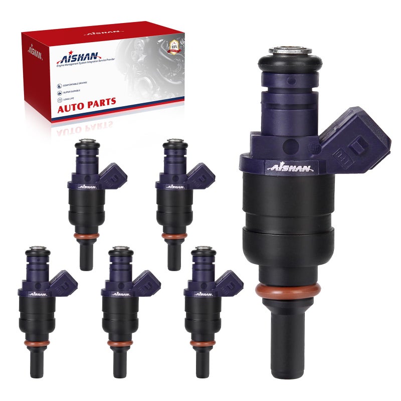 AISHAN 6PCS Fuel Injectors 2 Holes Compatible with BMW 330i 330ci 2001 2002 2003 2004 X5 20012006 530i 20012005 X3 20042006 Z3 2001 2002 Z4 20032005 L6 30L Replace 1439800 - Image 2