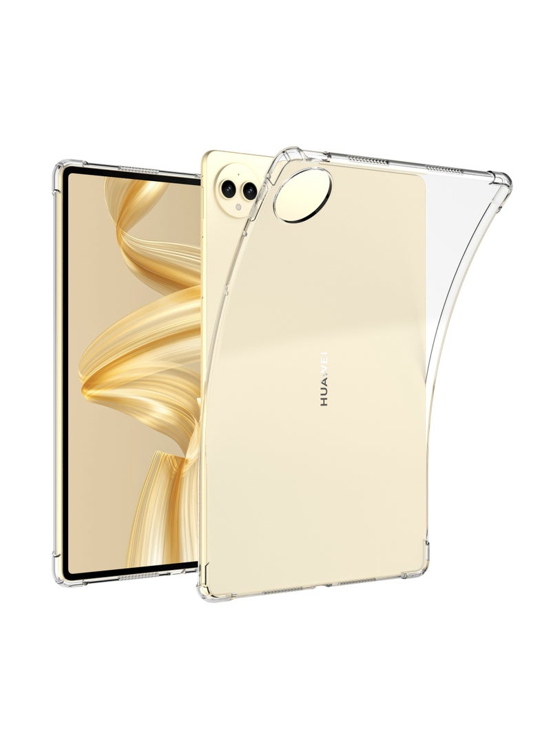غطاء حماية لـ Huawei MatePad Pro بحجم 12.2 بوصة (2024)، غطاء حماية بحماية حزام هوائي رقيق مضاد للصدمات، غطاء ناعم TPU شفاف. - Image 1