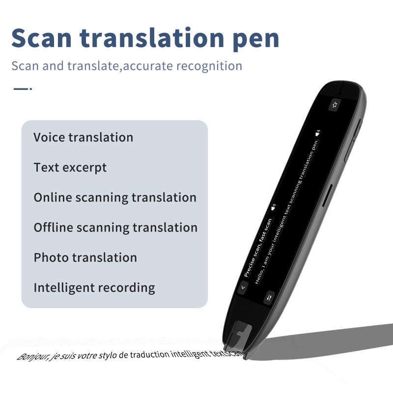 MOIDYOU Scan Reader Pen,Translator Pen, Language Translator Device, Text to Speech, Assistive Tool for Kids, Adults, Dyslexia, Language Learners and Learning Difficulties, Including 142 Languages - Image 2