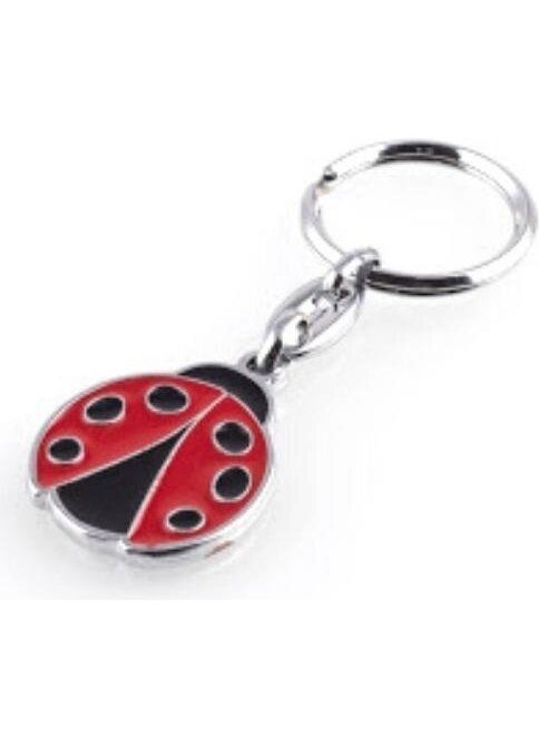 HELLOVE Metal Ladybug Keychain Bag Charm Bag Accessory 