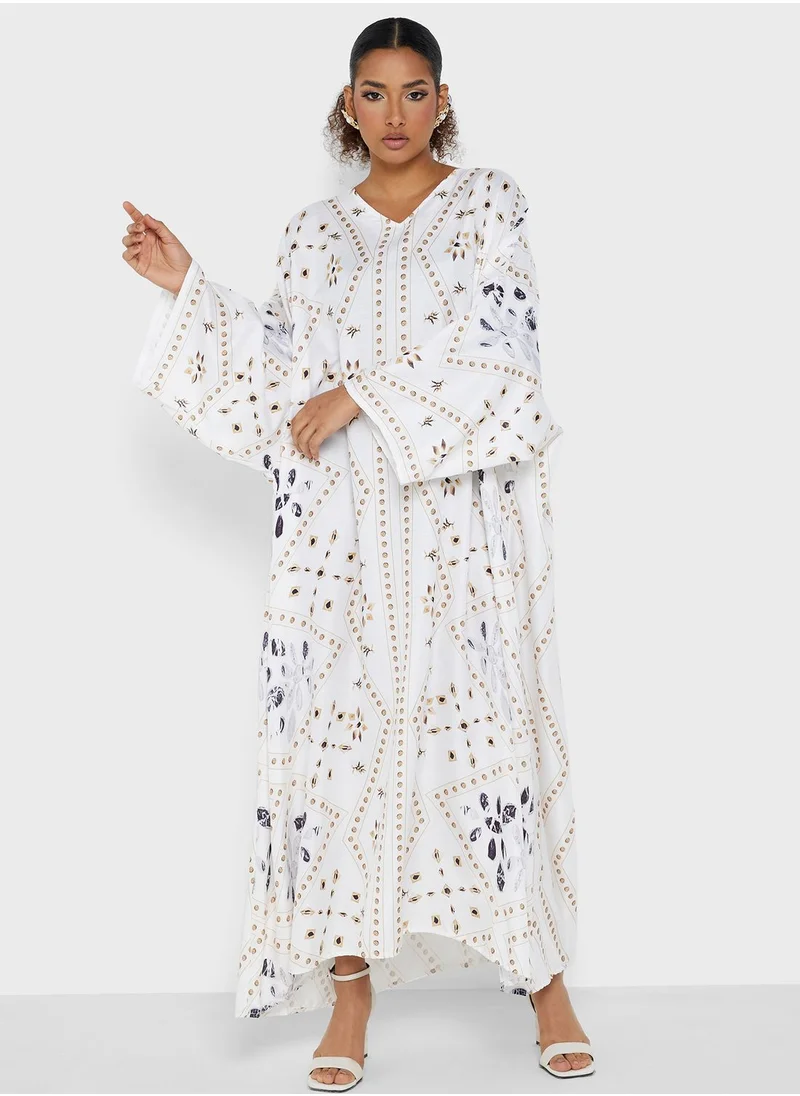 Khizana Printed Kaftan