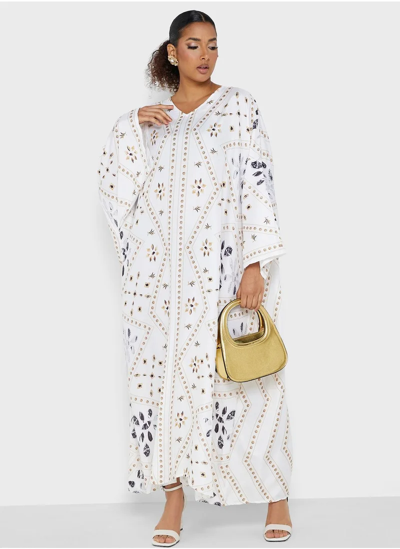 Khizana Printed Kaftan