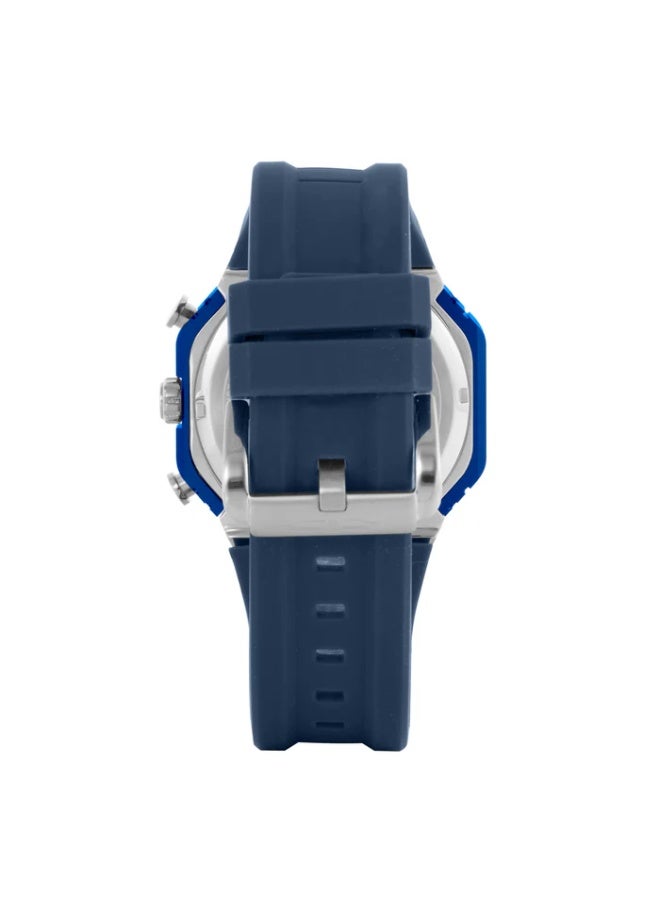BLADE Wings Navy 3668G5ZBB SS & Silicone Strap Multifunction Men's Watch - Image 3