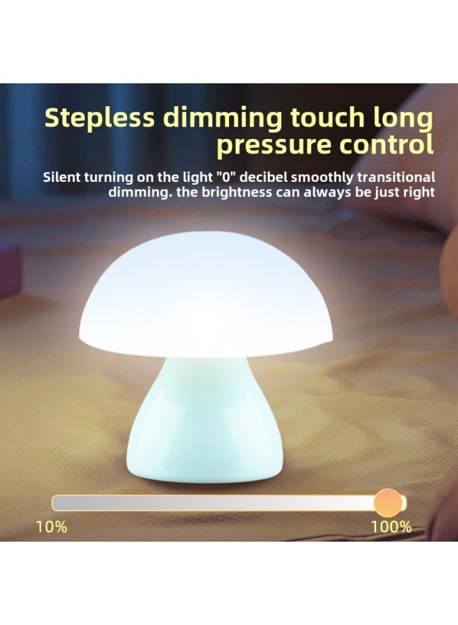 Ins Middle Danish Cream Mushroom Table Lamp Charging Living Room Study Bedroom Bedside Decorative Atmosphere Lamp Wholesale-Color:Bl-ls18-yellow - Image 5