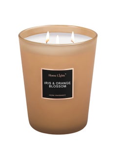 Homelights Scented Candles Large Jar Candle 33.3 Oz. Natural Soy Aromatherapy Candles 60 Hour Burn Time With 3 Cotton Wicks Home Decorative Fragrance Candles Gift Orange Blossom