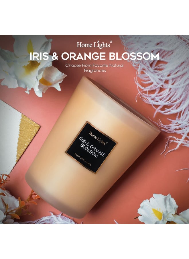 Home Lights - Homelights Scented Candles Large Jar Candle 33.3 Oz. Natural Soy Aromatherapy Candles 60 Hour Burn Time With 3 Cotton Wicks Home Decorative Fragrance Candles Gift Orange Blossom - Image 1