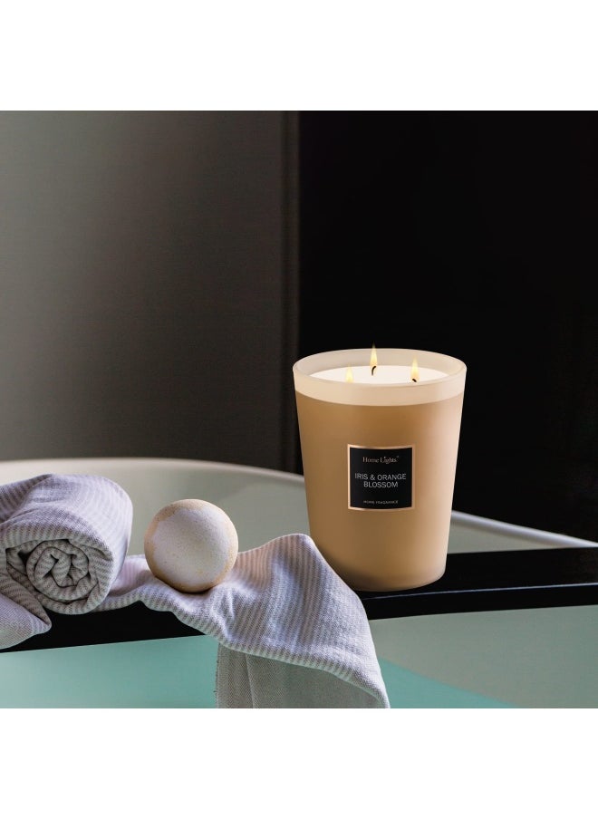 Home Lights - Homelights Scented Candles Large Jar Candle 33.3 Oz. Natural Soy Aromatherapy Candles 60 Hour Burn Time With 3 Cotton Wicks Home Decorative Fragrance Candles Gift Orange Blossom - Image 1