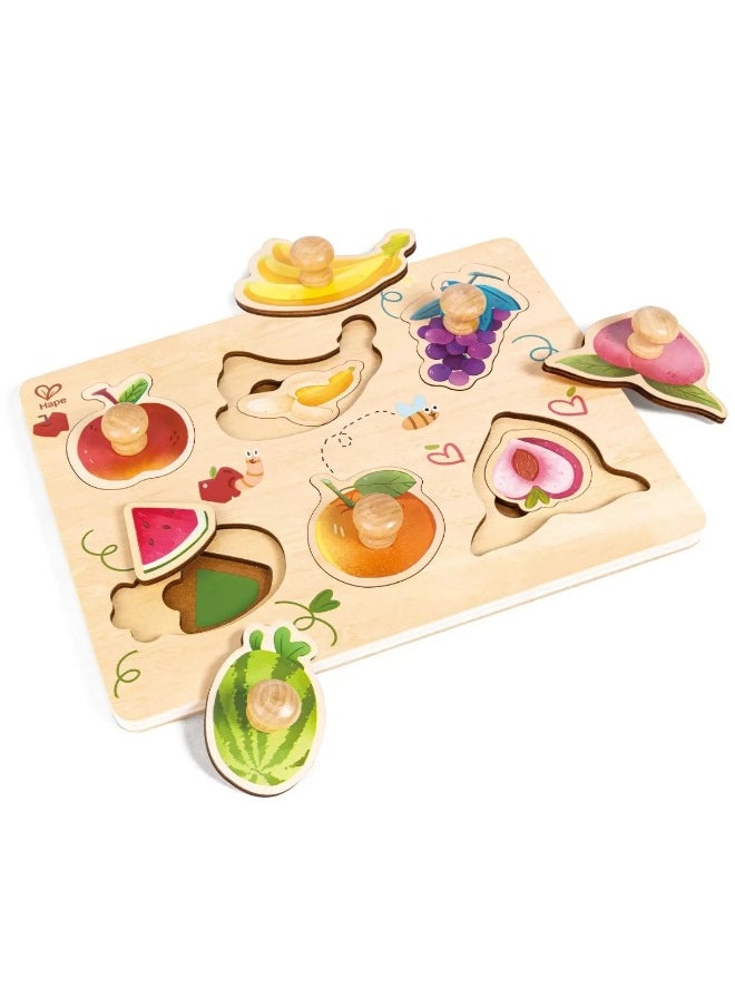 Hape Hape Fruit 2-Layer Knob Puzzle (12 Pieces)  - Image 2