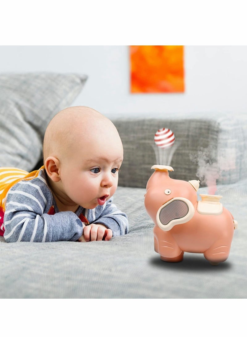 Spray Baby Elephant Electric Toy, Children'S Cartoon Shape Universal Sound And Light , Levitate Ball, Blow Ball - Image 2