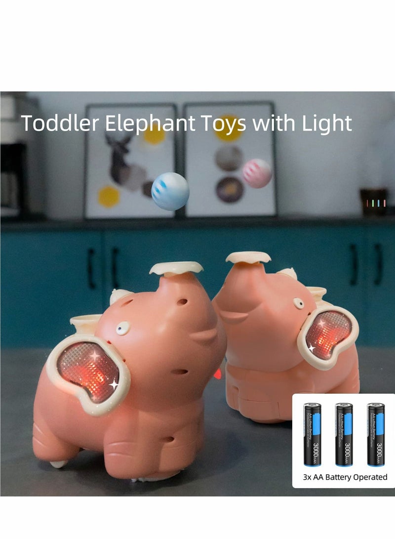 Spray Baby Elephant Electric Toy, Children'S Cartoon Shape Universal Sound And Light , Levitate Ball, Blow Ball - Image 4