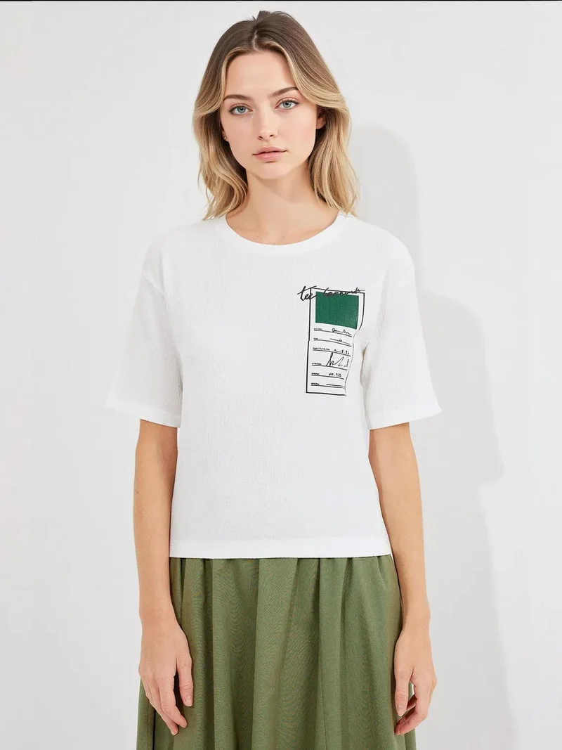 BIG DART BDART Printed Crew Neck Short Sleeve T-Shirt