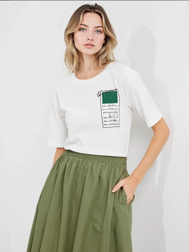 BIG DART BDART Printed Crew Neck Short Sleeve T-Shirt