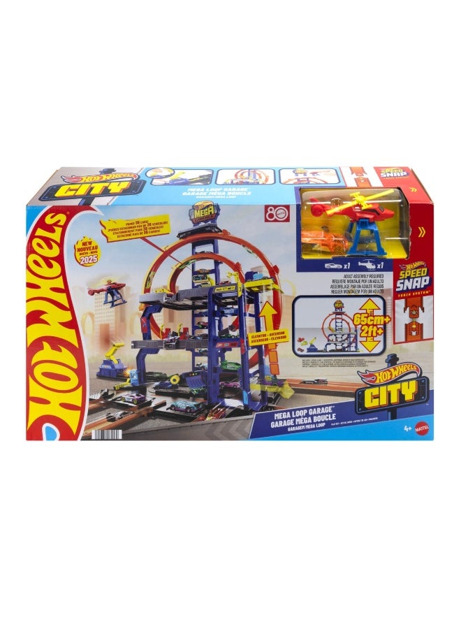 Hot Wheels City Mega Loop Garage Playset (1:64) - Image 1