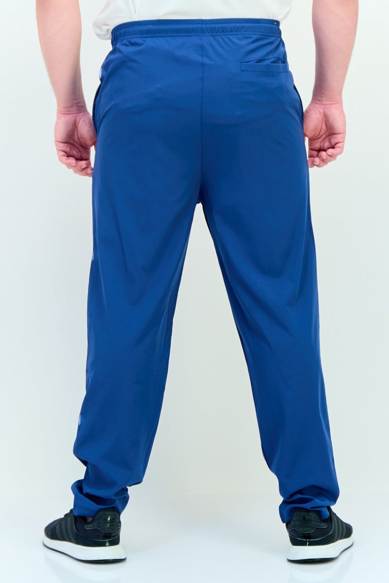 RBX Men Sportswear Fit Brand Logo Training Sweatpants, Ensign Blue - Image 3