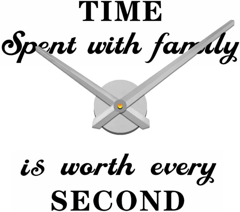 VANGOLD Large Wall Clock Hands, 3D DIY Clock Hands Needles with Clock Mechanism & Wall Sticker for Home Office Decor - Image 1