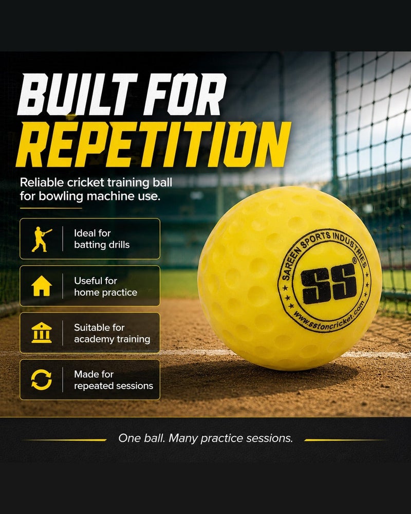 SS Bowling Machine Big Dot Cricket Ball - Practice Ball for Bowling Machine Drills - Image 5