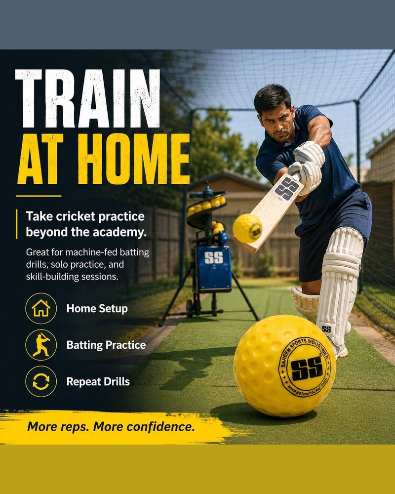 SS Bowling Machine Big Dot Cricket Ball - Practice Ball for Bowling Machine Drills - Image 3