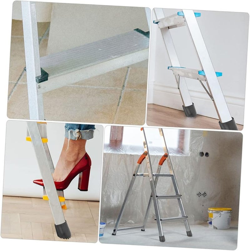 4Pcs Black Non Slip Rubber Ladder Feet Covers Heavy Duty Anti Skid Replacement Pads - Image 4